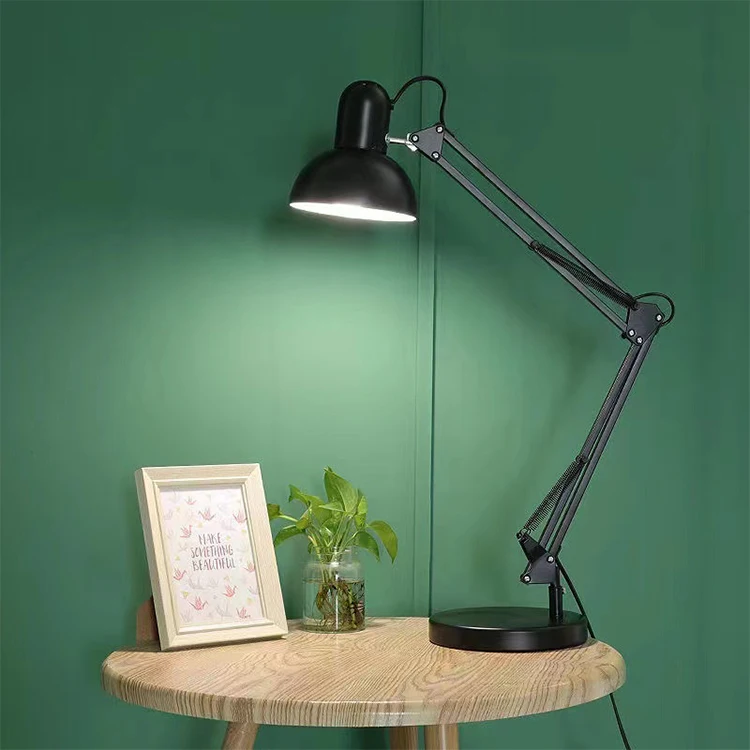 Modern Flexible Desk Lamps Iron Study/Computer Lights Reading Light Long Swing Arm Home Decor Table Lamp