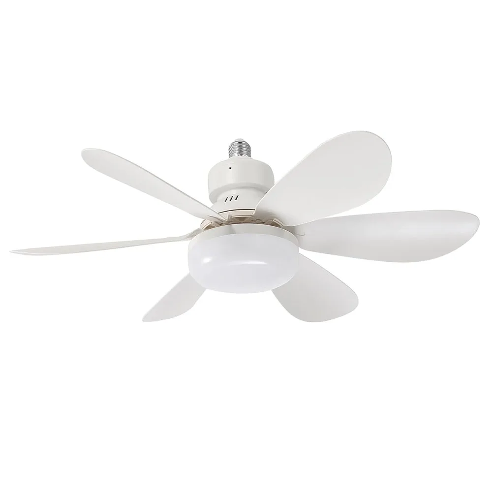 Remote Control LED Ceiling Fan with Lighting Lamp Blade Fan Lamp E27 Converter Lamp for Bedroom Living Fan Light