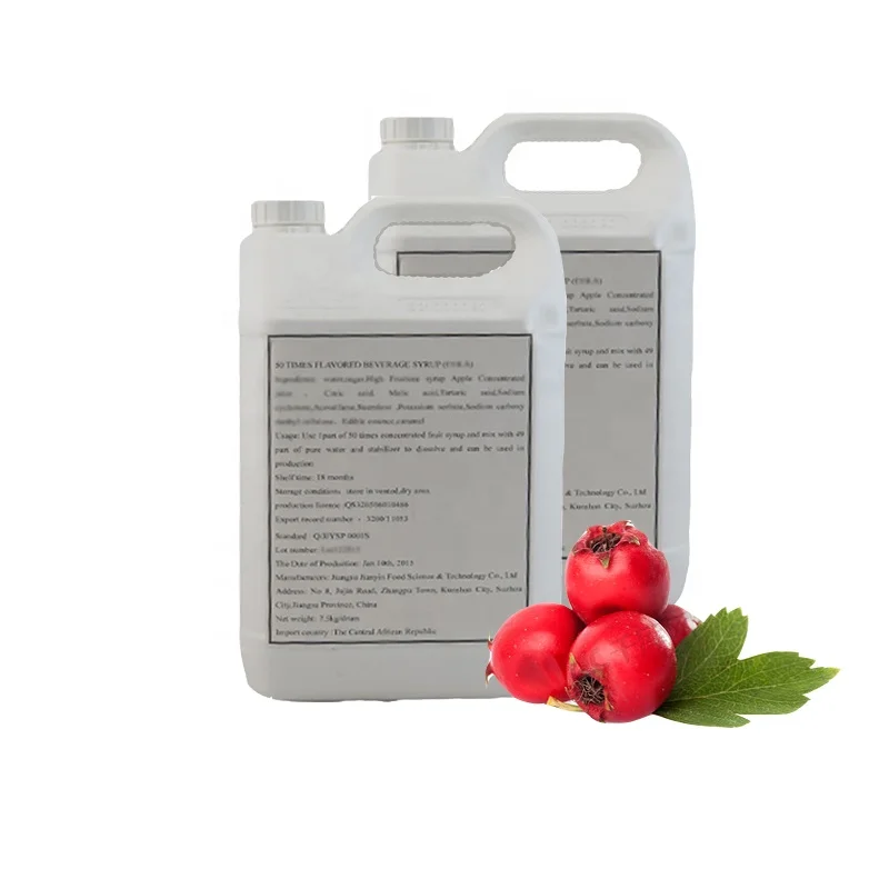 50 Times Concentrate Hawthorn Flavor Beverage Syrup Manufacturers To Produce Carbonated Soda Drinks