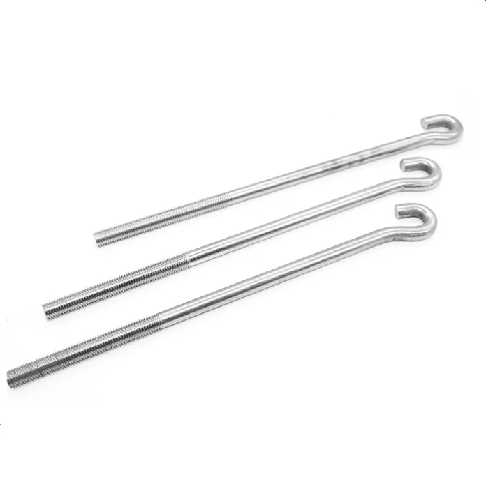 OEM Stainless Steel Special Eye Bolt L Shaped Foundation Anchor Bolt Hook Type J Anchor Bolt