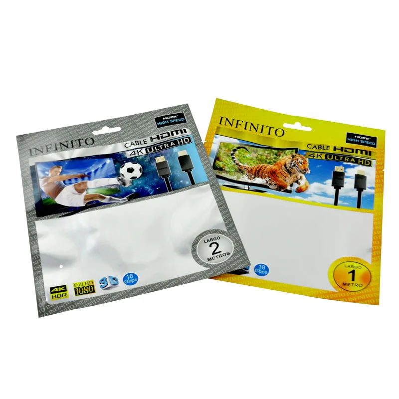 Conversion Head plastic bags Data Cable packaging bags  Type C plastic packaging for Adapter