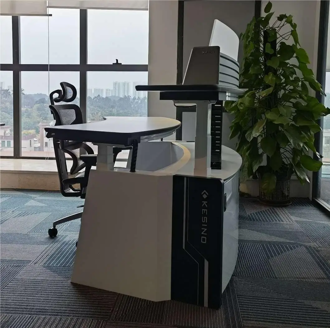 kesino system integrator LED light console adjustable height workstation operator command center industrial console