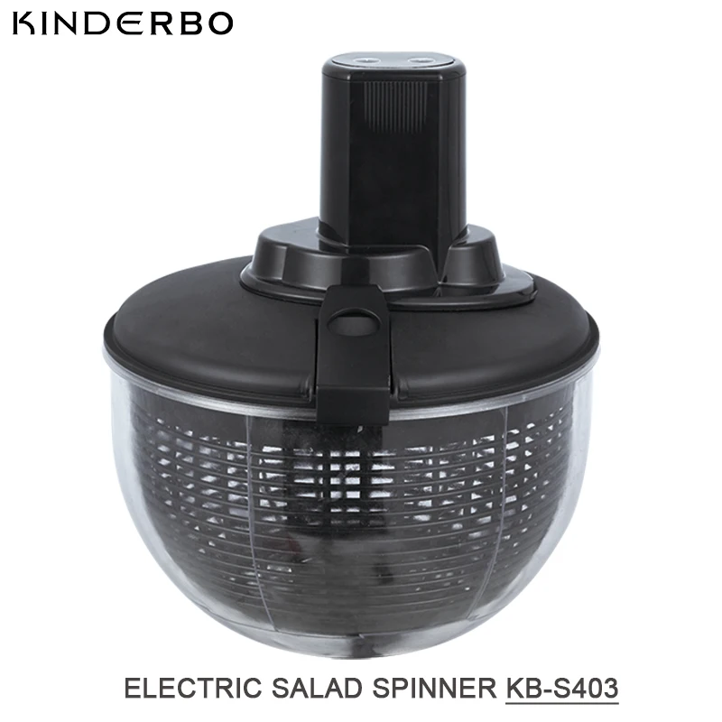
OEM cheap electric Green salad Washer with handle collapsible salad spinner 