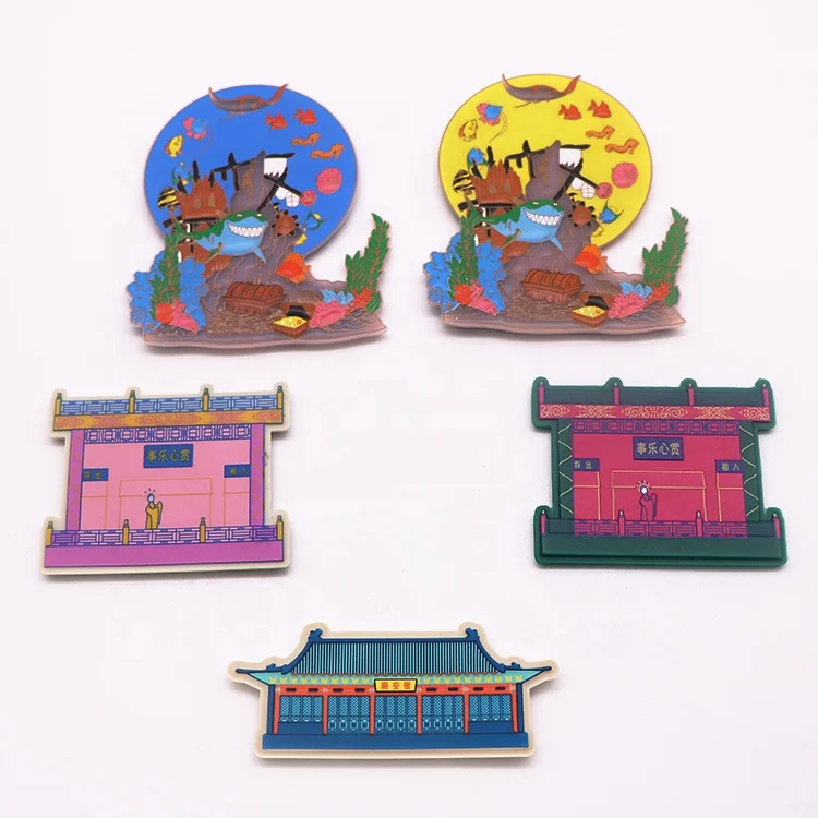 Factory Custom Art Design Tourist Souvenir Fridge Magnets Promotion Souvenir PVC Rubber 3d Fridge Magnet