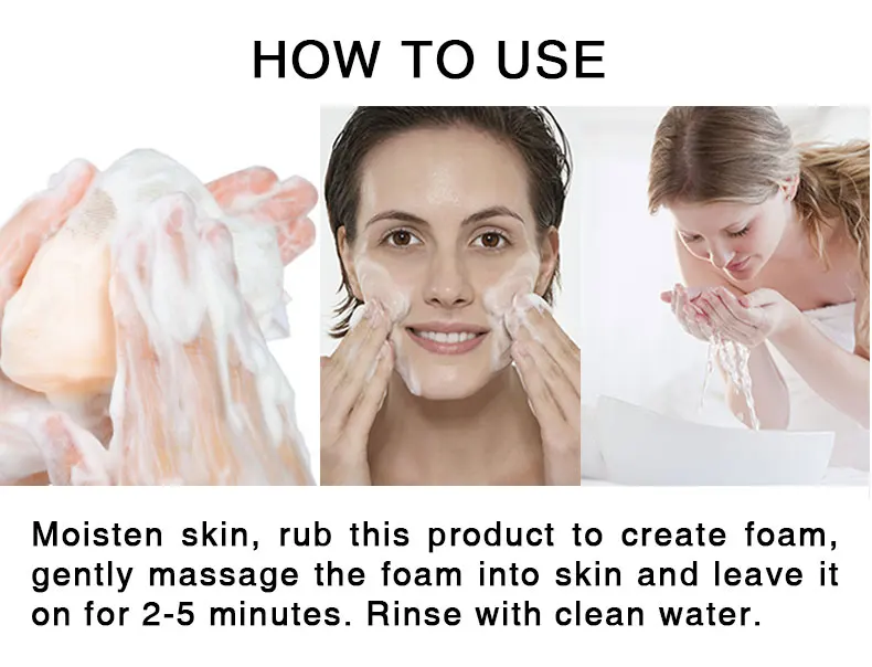 Natural Acne Handmade Soap With Collagen,Vitamin C And Rice Milk Foam Plant Soap With Amino Acid Bath Skin Whitening Soaps