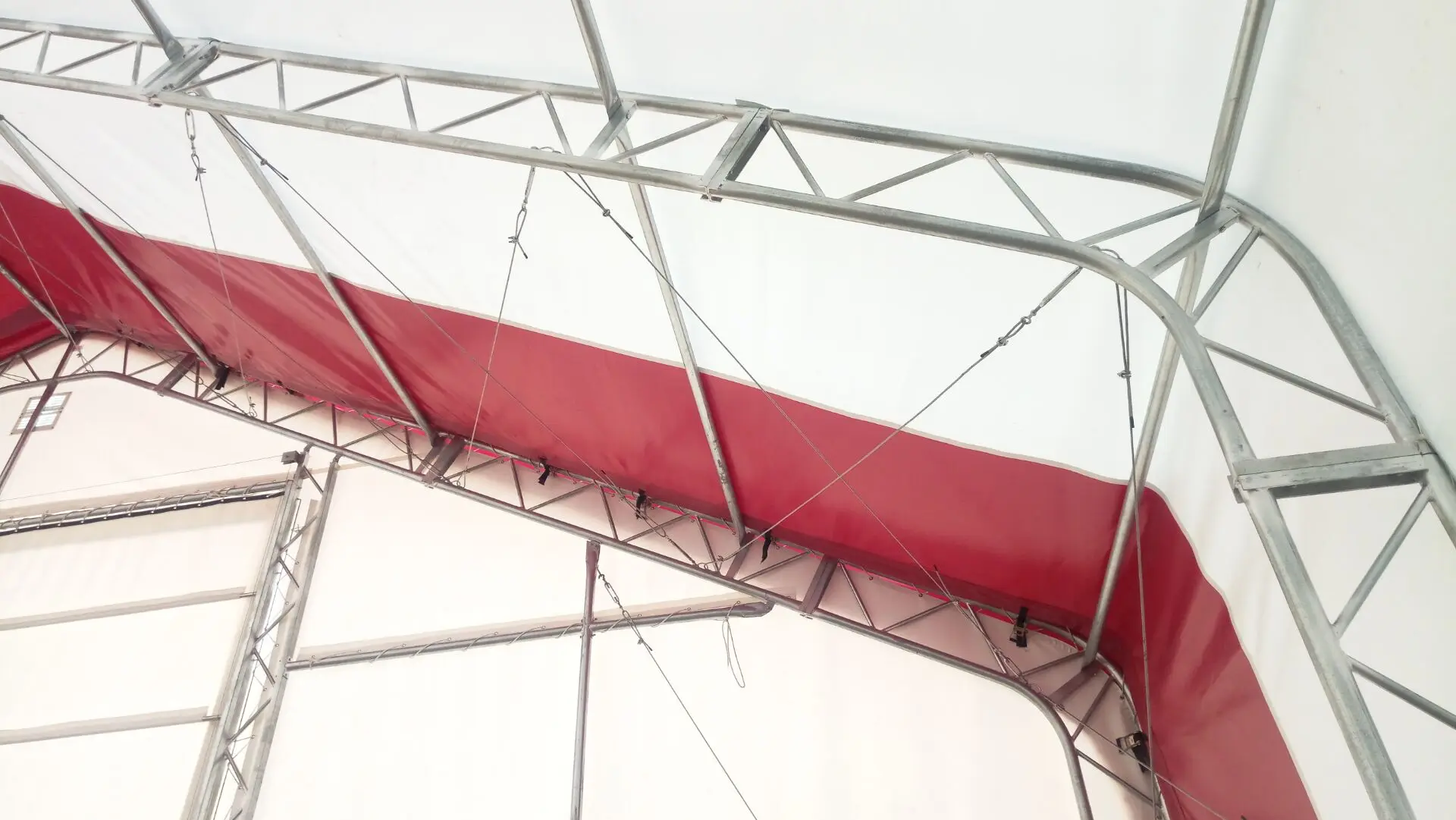 Double truss frame agricultural industrial big peak warehouse storage