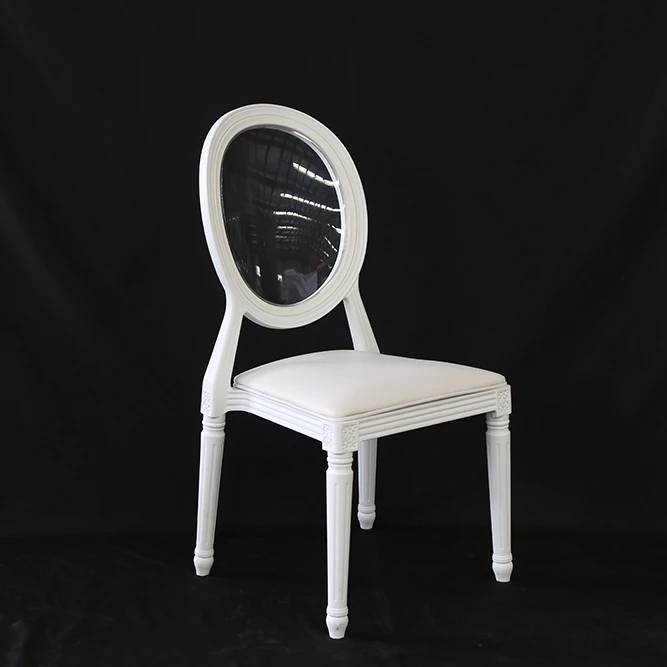 white transparent egg back resin louis  chair  Hotel and Restaurant Banquet Hall Furniture
