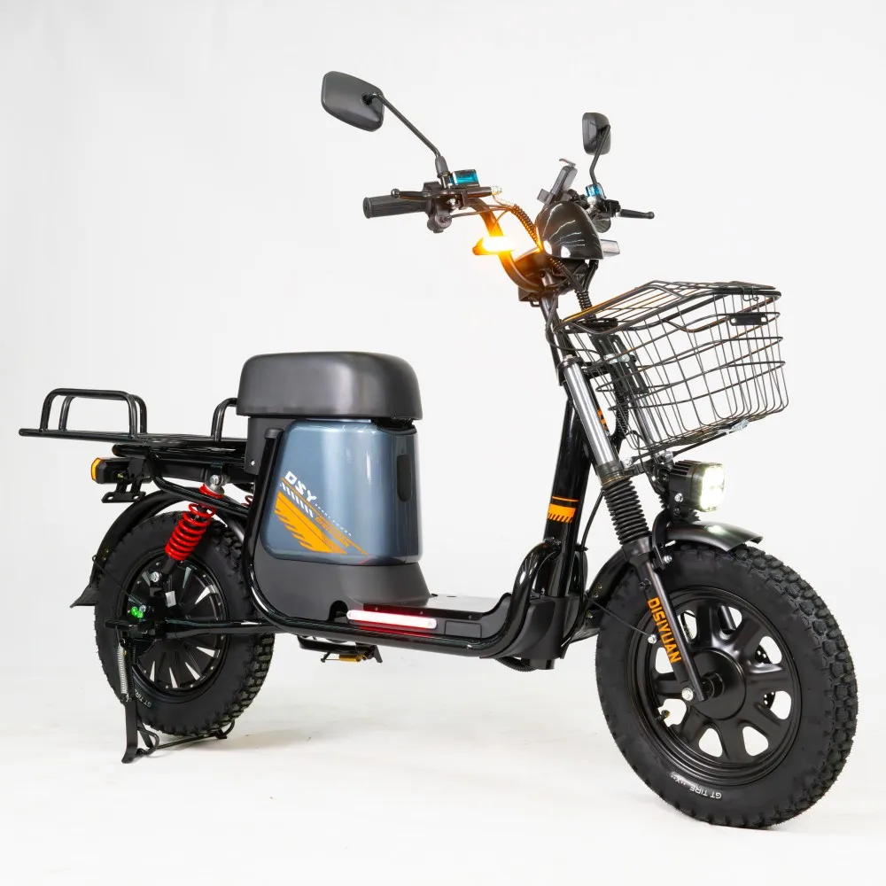 Disiyuan electric bike Damai 1200W 60V32AH lithium  battery Lifepo4 ebike with trunk for cargo delivery service electric bicycle