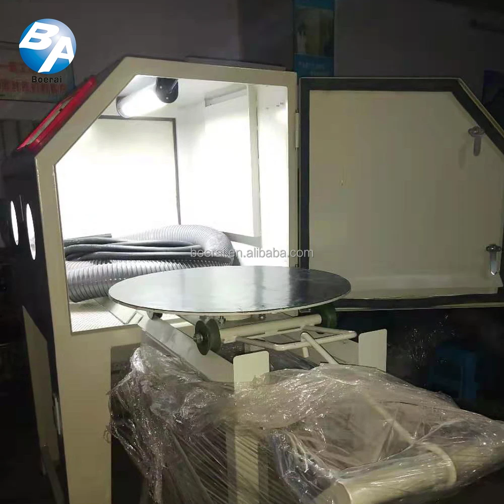 Dry sand blasting machine with two-stage separation device /Degrease, dephosphorize blasting