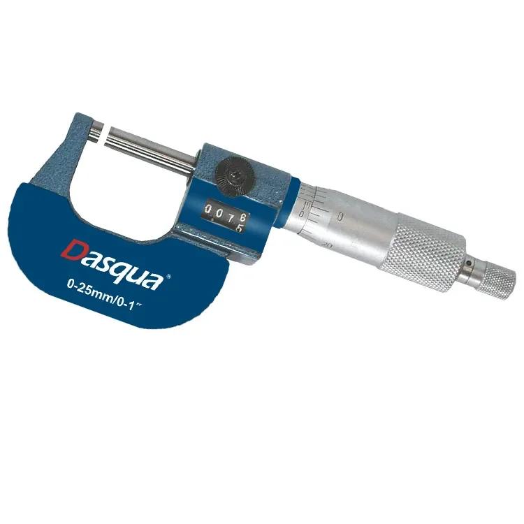 Dasqua 0-25mm 25-50mm 50-75mm 75-100mm 100-125mm 125-150mm Digital Counter Type Outside Micrometer  Measuring Instrument
