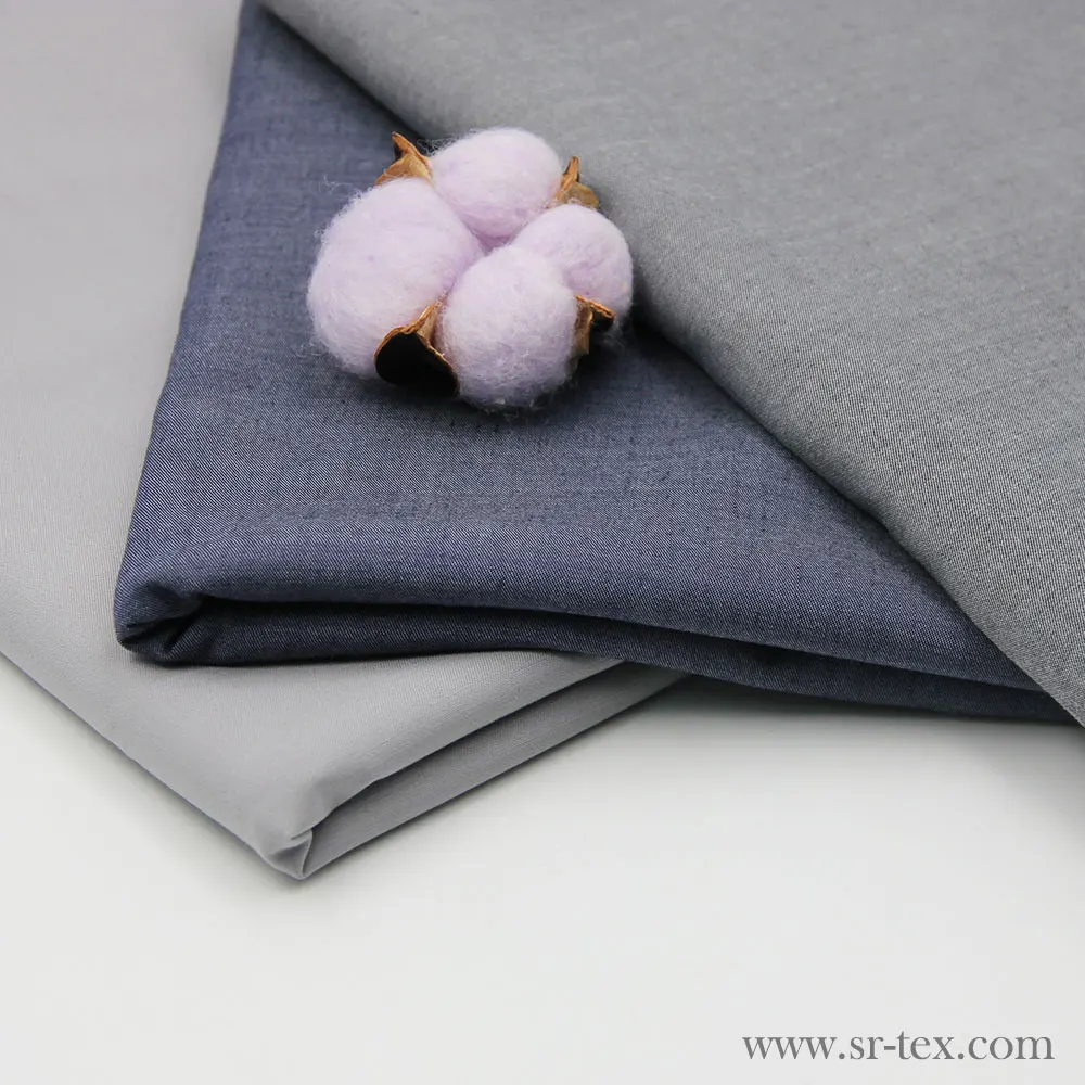 High quality italian tencel cotton elastane shirt fabric for blouse