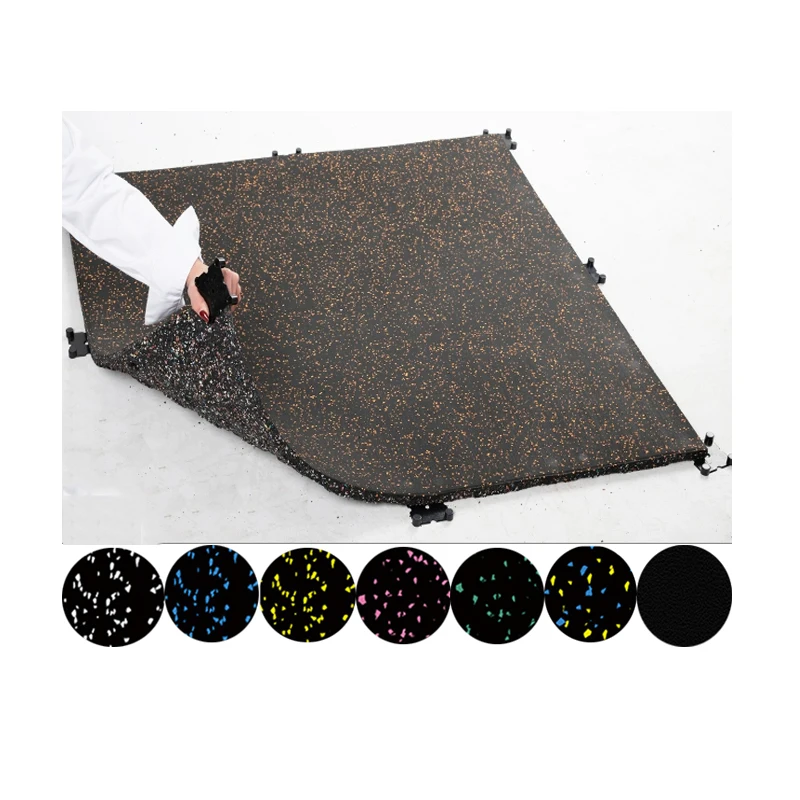 Professional Epdm sbr Sparkled Boxing Floor Mat Rubber Gym tiles