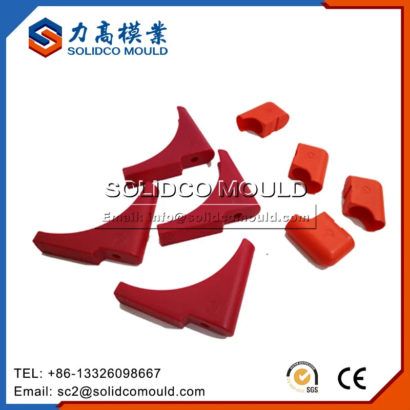 Plastic end cap molding forms of school table chair pipe legs
