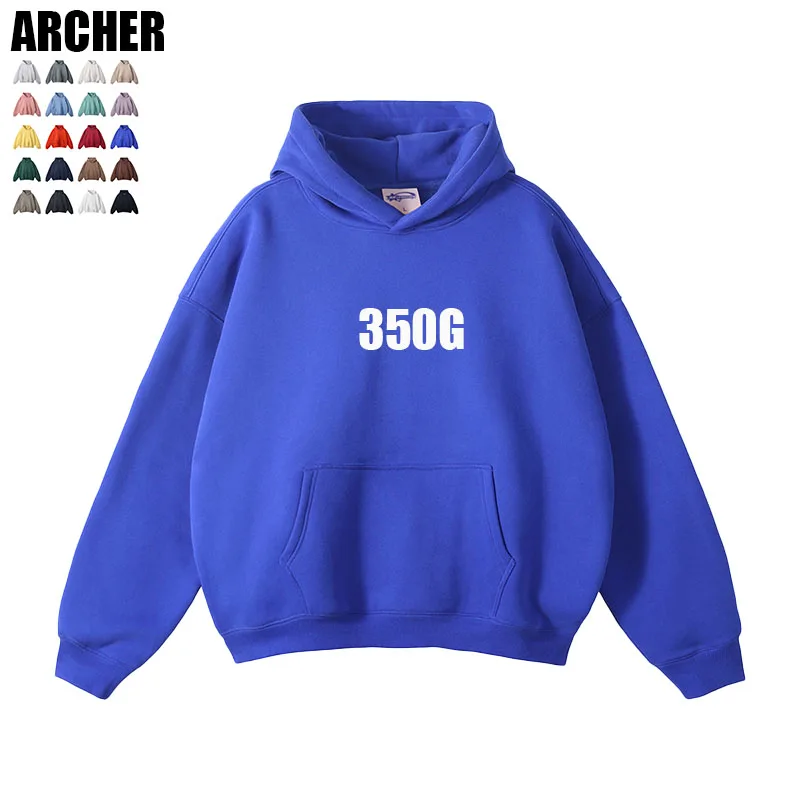 Винтажные толстовки из флиса без шнурков 350 г