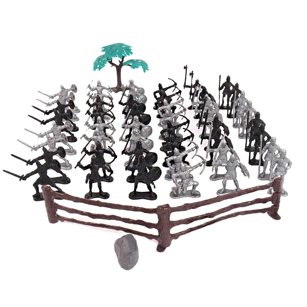 5.5-8 cm 55pcs 6 styles Mini army military action figures wholesale military action Ancient Soldiers figures for play kids 5+