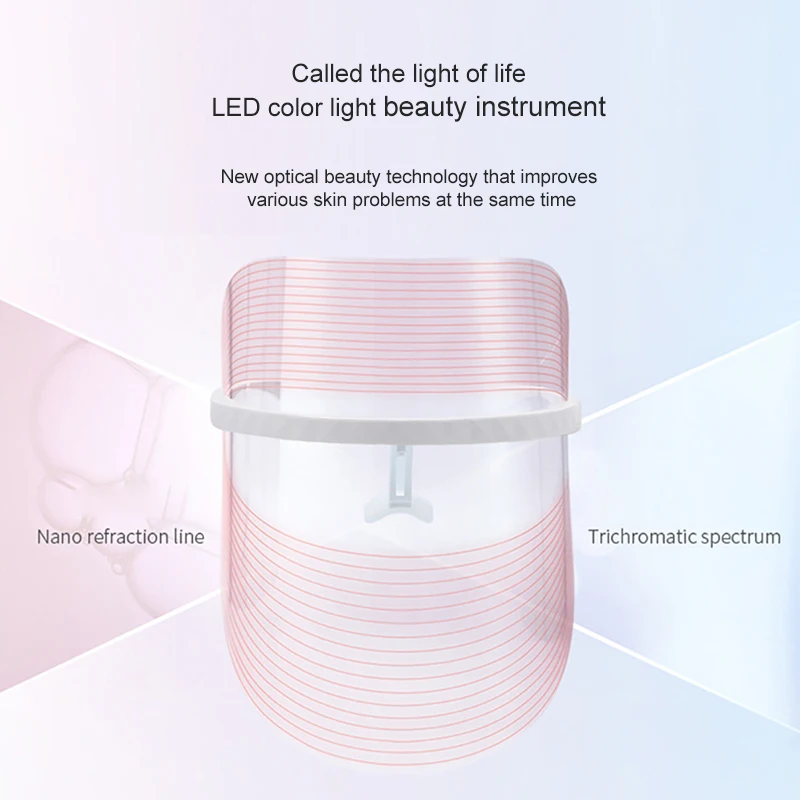 2021 professional skin care products face infrared photon blue red light therapy led electrical facial mask