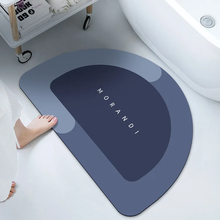 Bath Mat Super Absorbent Non Slip Diatom Mud Bathroom Rug Quick Drying Bath Shower Rug Kitchen Entrance Door Mats Home Floor Mat