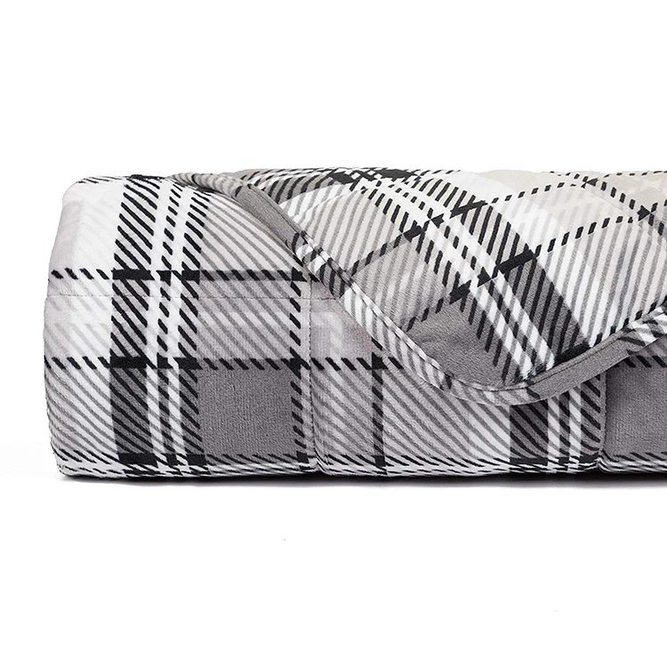 
China factory sale soft baby girl and boy cartoon printed diy baby weighted blanket 