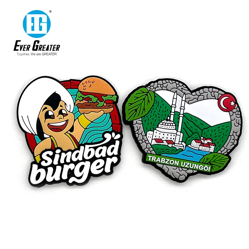 Factory 3D PVC Cartoon Custom Rubber Fridge Magnets Customised