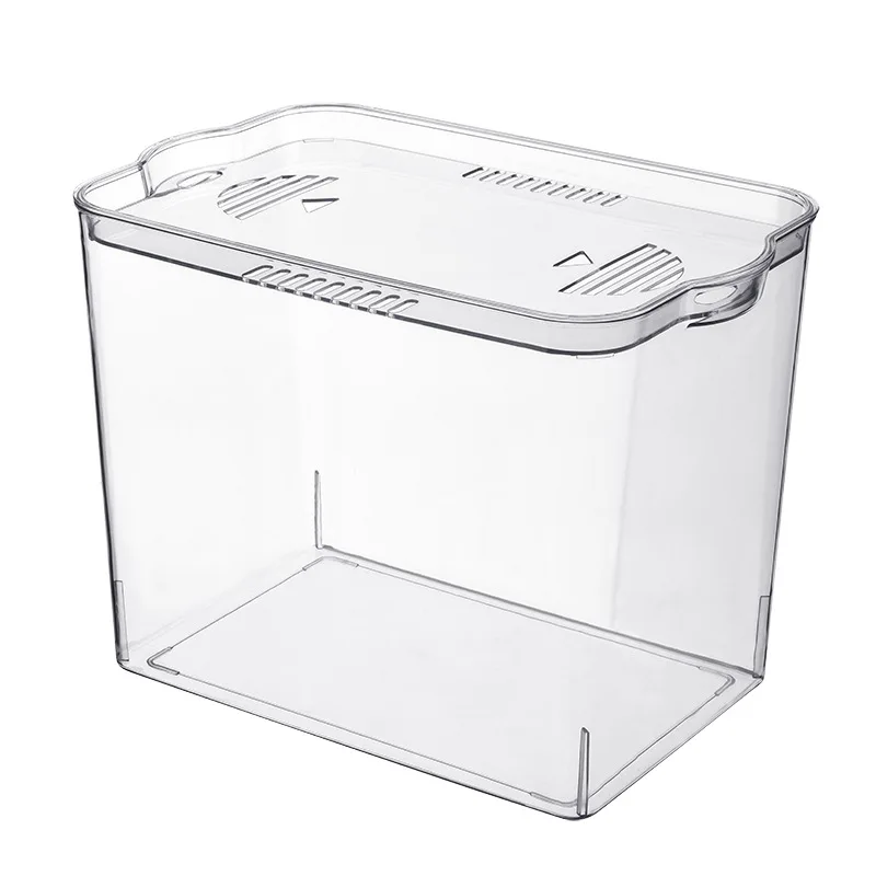 Fish small desktop self-cleaning aquarium free replacement unique clear plastic fish tank  bowl supplier mini lazy fish farming