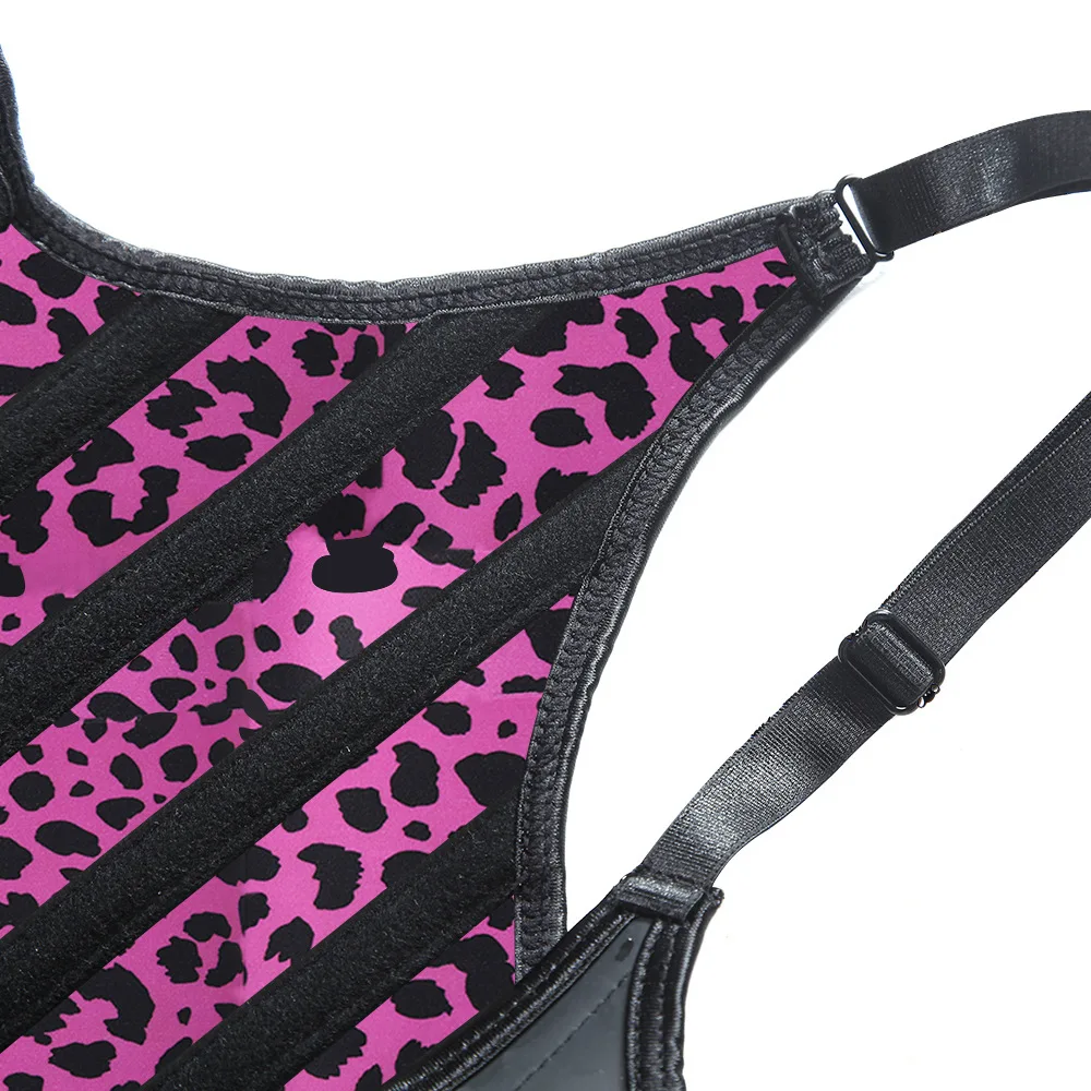 Hot Sale Women Zip Spaghetti Straps Rubber Belt Glossy Latex Shapewear Vest Corset