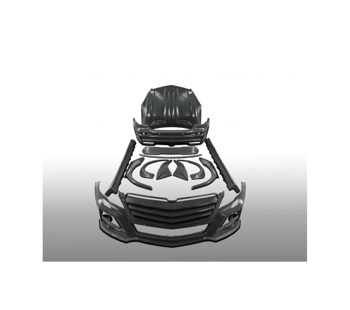 Комплект кузова Mercedes R class, Стекловолоконный капот двигателя