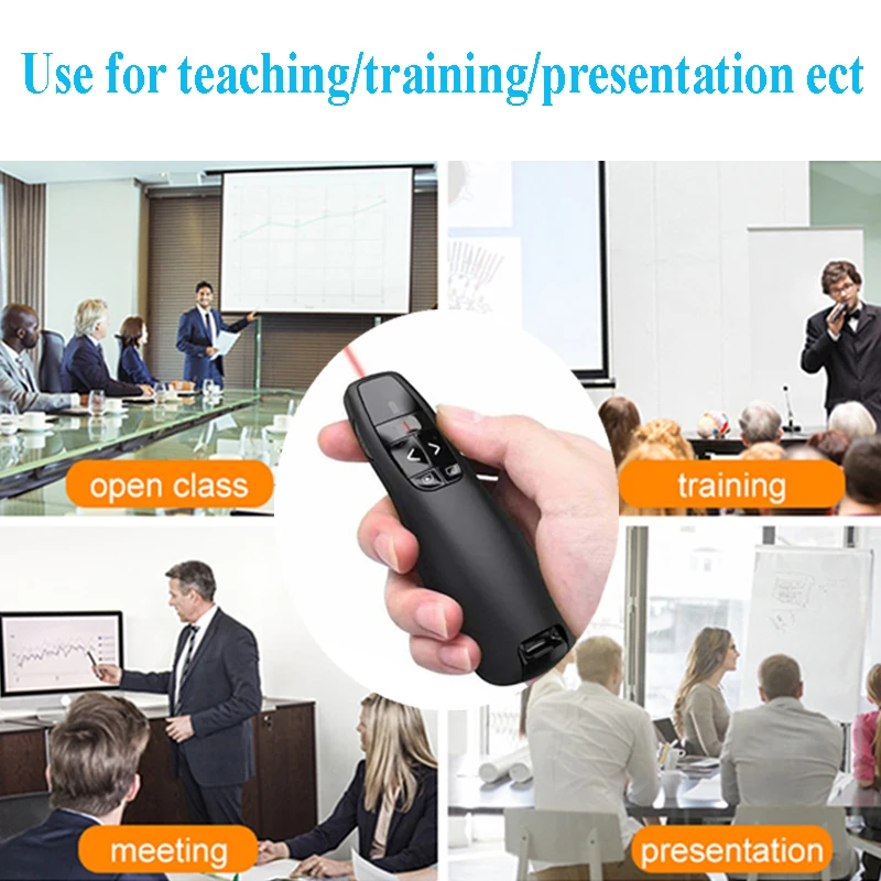 Slide Presenter Pen Google Slides Clicker Laser Pointer Presentation Clicker for PPT Presentation Remote Control Pen