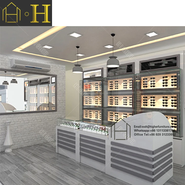 Best Services wood glasses display case for retail optical shop eyeglasses display case