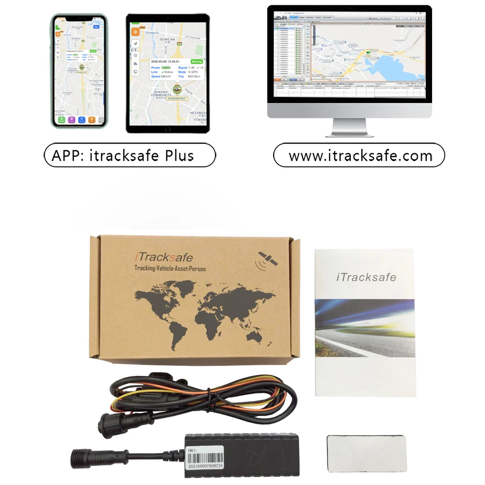 iTracksafe gsm sim card micro gps spy car tracker with voice monitoring
