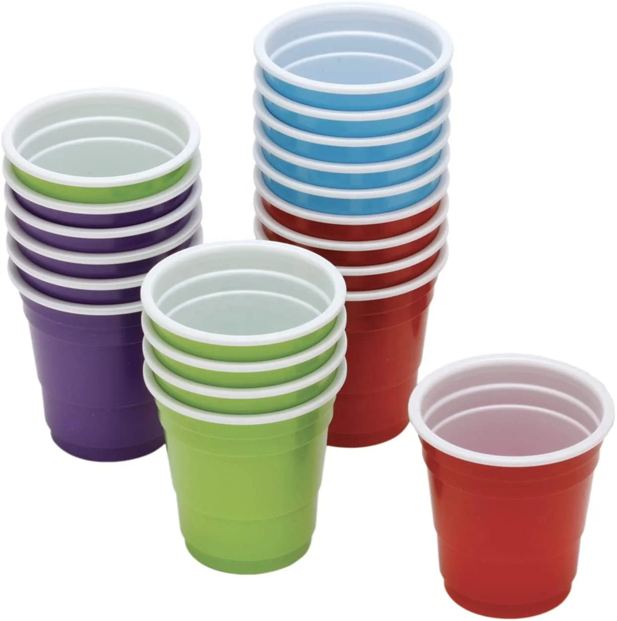 Mini Beer Pong Game Red 2oz Shot Glass Party Mini Cups