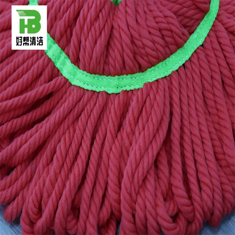 Xingtai home floor cleaning microfiber yarn twist mop with stainless steel handle