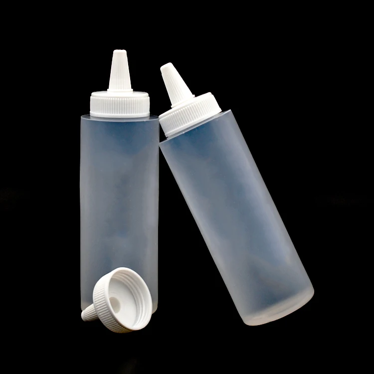 100 ml 120 ml 250 ml transparent plastic empty serum lotion applicator bottled for hair oil with twist top