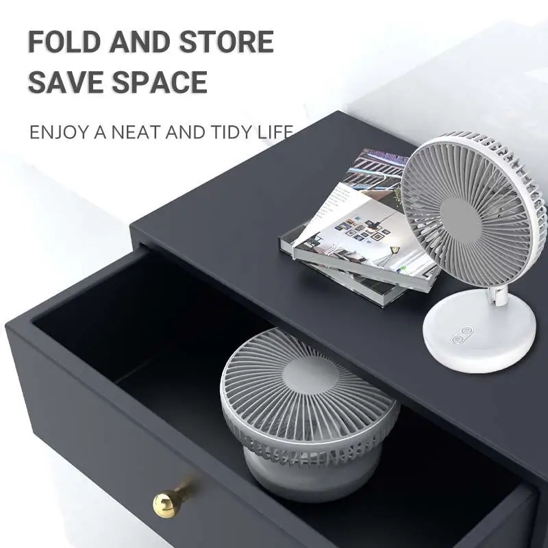 Wall-mounted Foldable Table Model Fan Portable Ventilation Air Multifunctional Folding Fan Mini Desktop  Usb fan