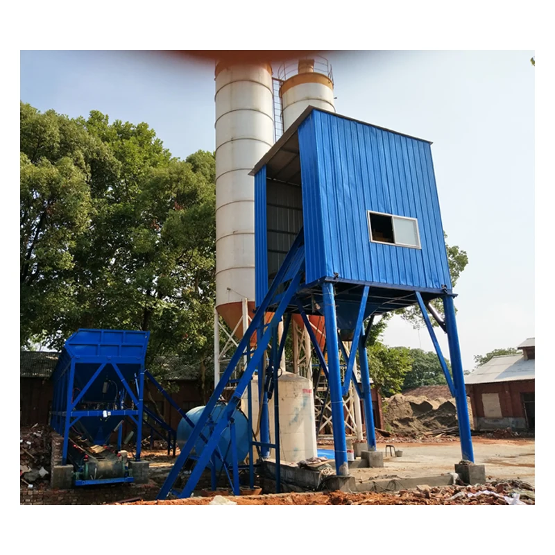 75 m3 per hour  HZS75  ready mixed concrete batching plant