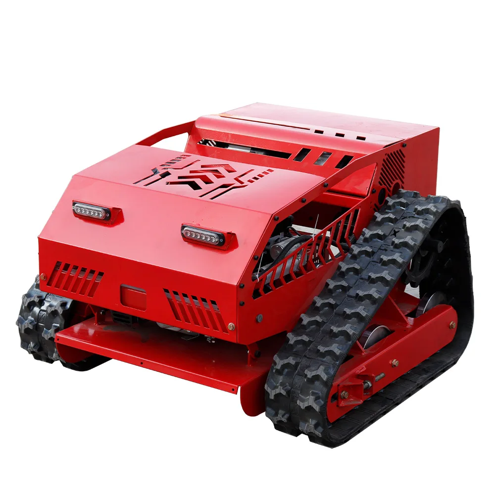 Garden Grass Cutter Gasoline Remote Control Lawn Mower with Snow Shovel for Snow Pusher