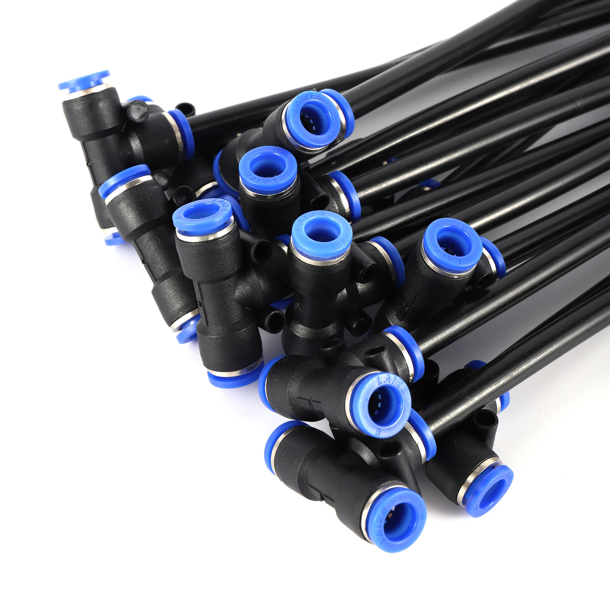 Agricultural Garden Disinfection Cooling Mist Omnidirectional Universal Metal Brass Spray Atomizing Nozzle Set With Hose