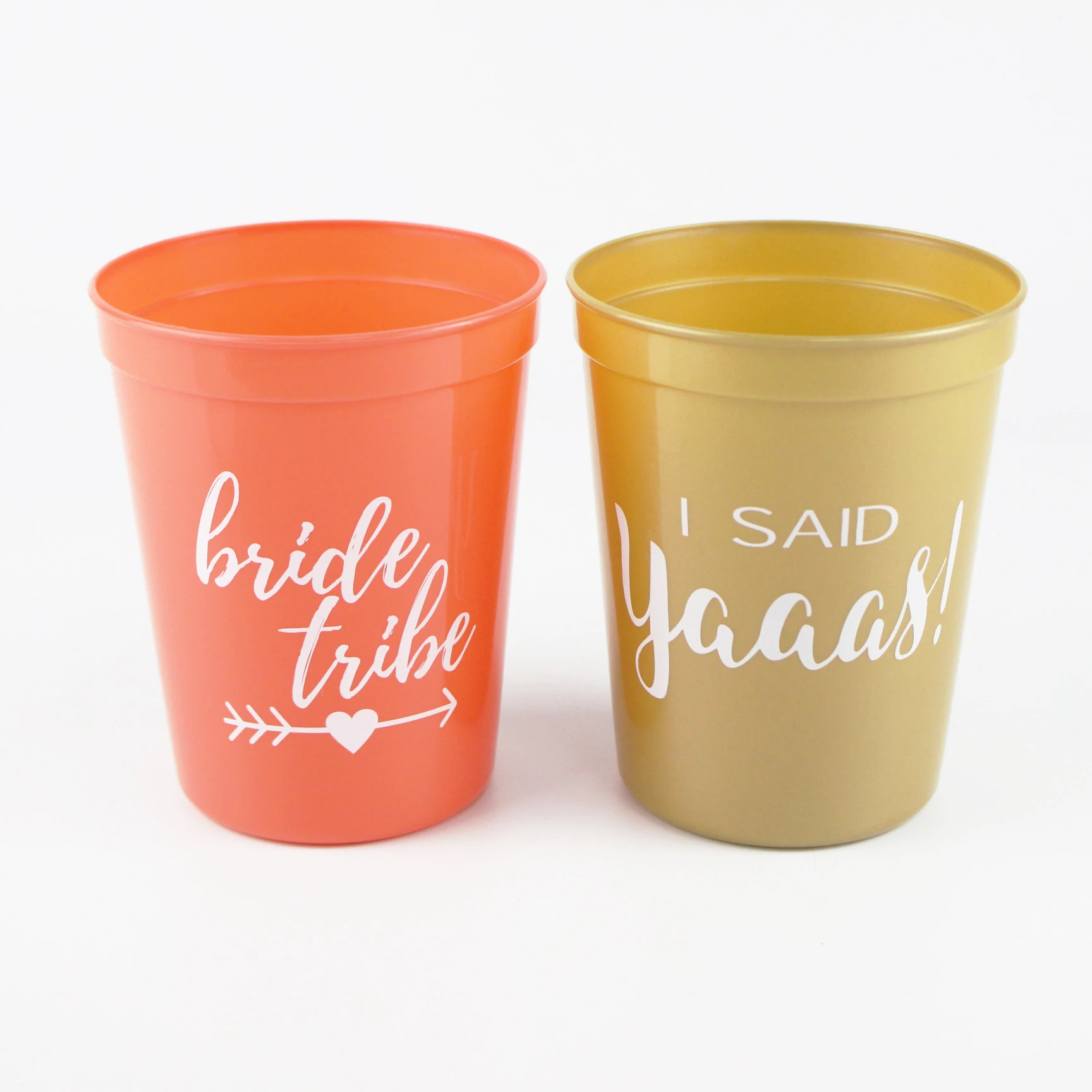 BPA-Free Dishwasher Safe Tumblers recyclable 16oz  custom logo plastic square sports stadium cups