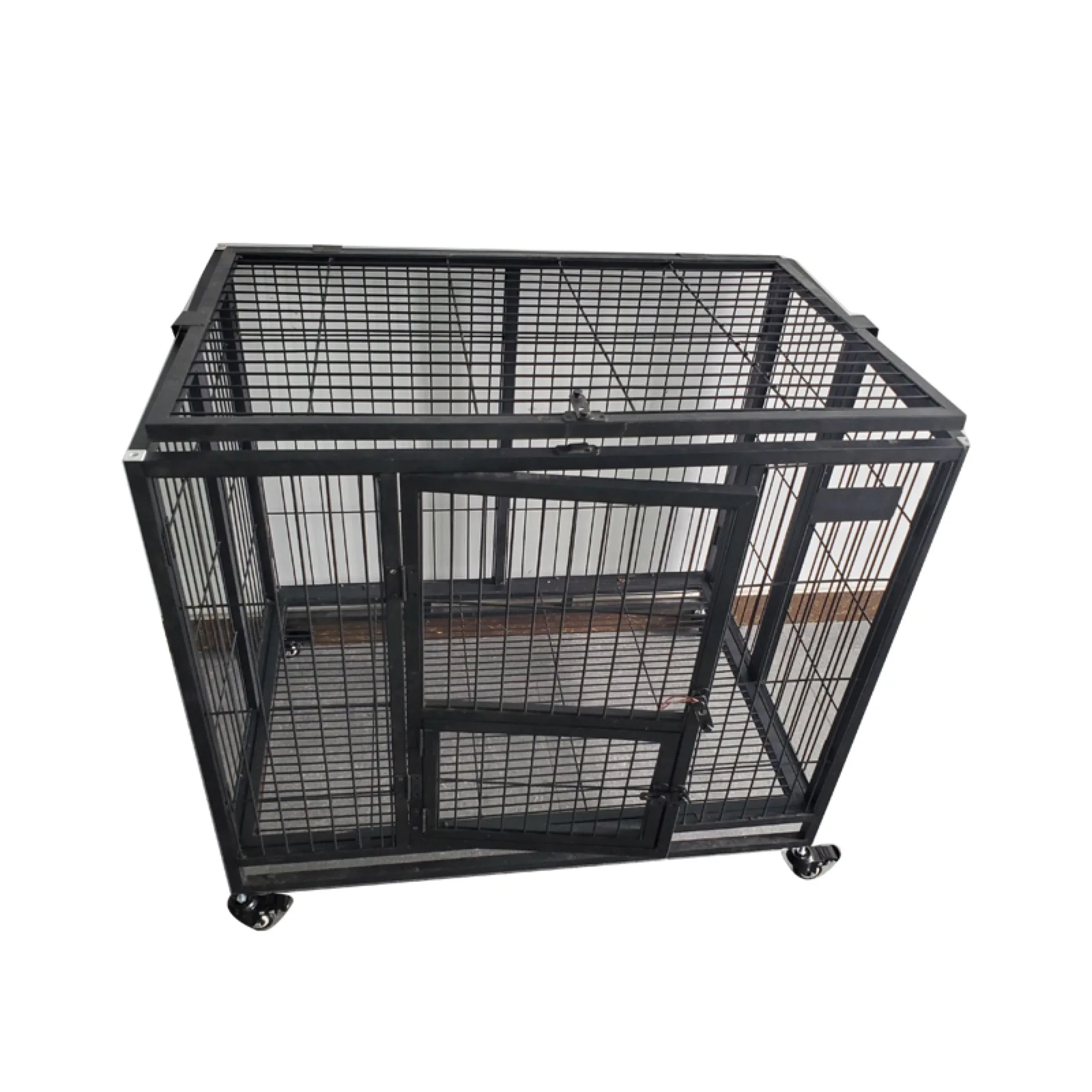 Factory Direct Wholesale Hight Quality Large Big Black Square Steel Wire Iron Metal Mesh Animal Aviary Bird Parrot Bird Breeding