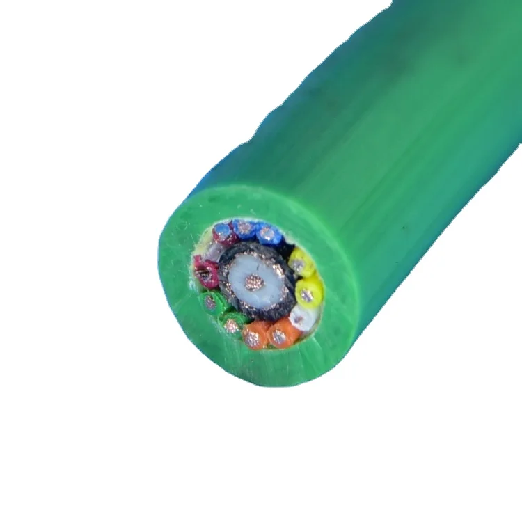 12 core coaxial pipe robot cable CCTV camera cable