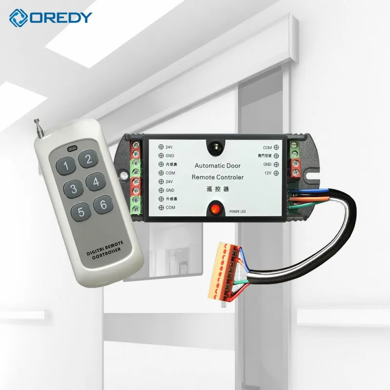Oredy двойной автоматический Открыватель и закрыватель для раздвижных стеклянных дверей с датчиком система