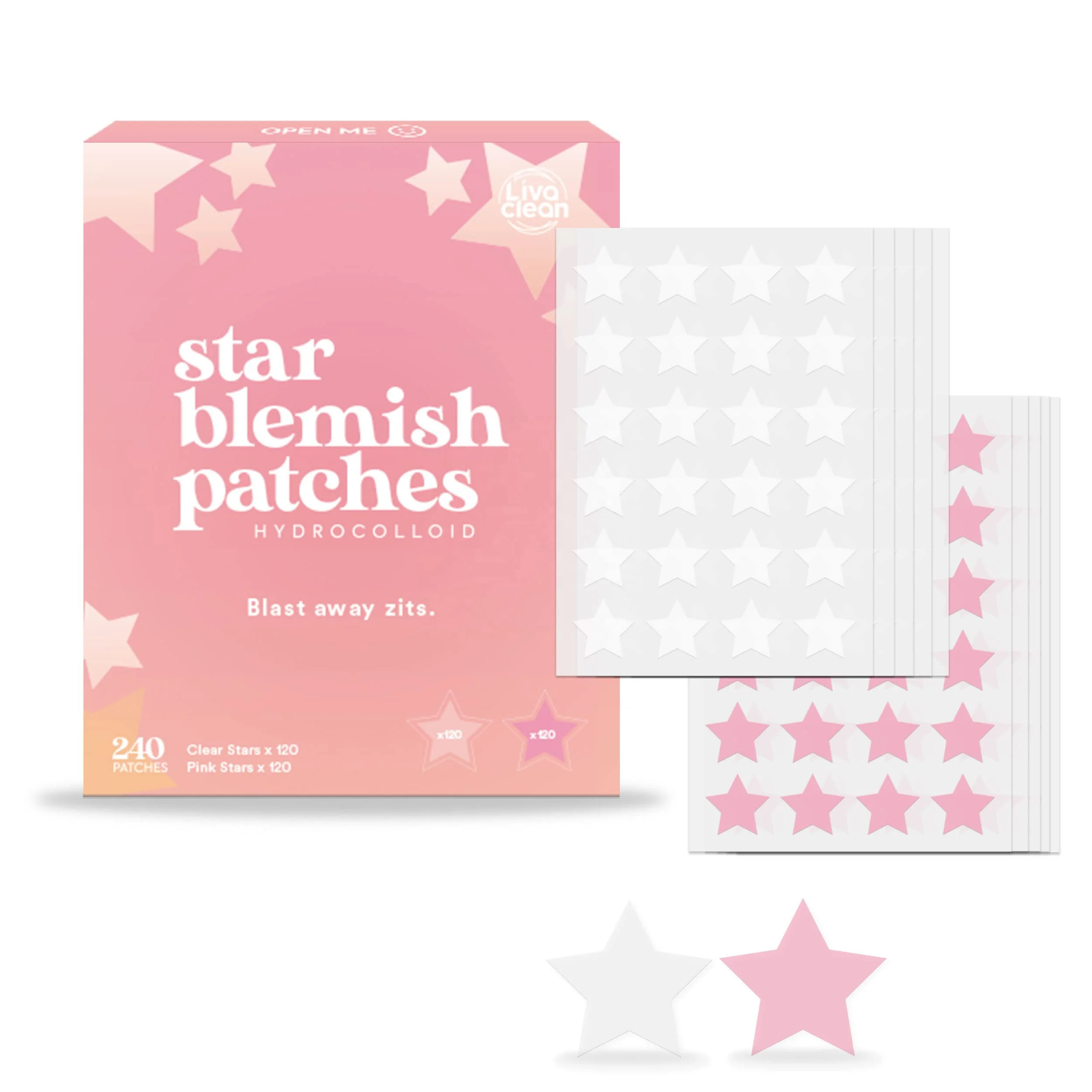 Absorb Fluid And Reduce Inflammation Acne Spot Cute Star Shape Organic Pimple Patch