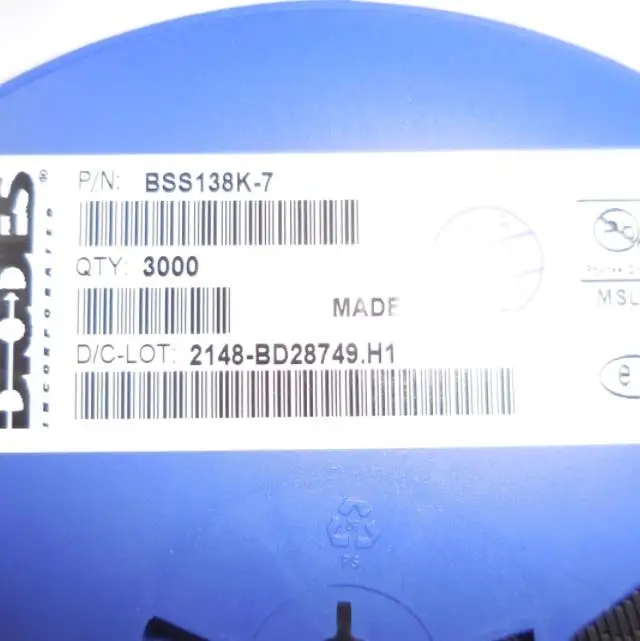 BSS138K-7 MOSFET N-CH 50V SOT23 T&R 3K transistor diode ic