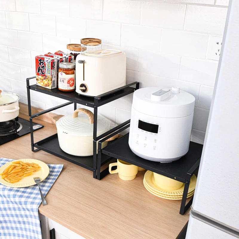 Kitchen shelf home multi-layer pot sink multi-functional sink cabinet layer on the top of the pot shelf