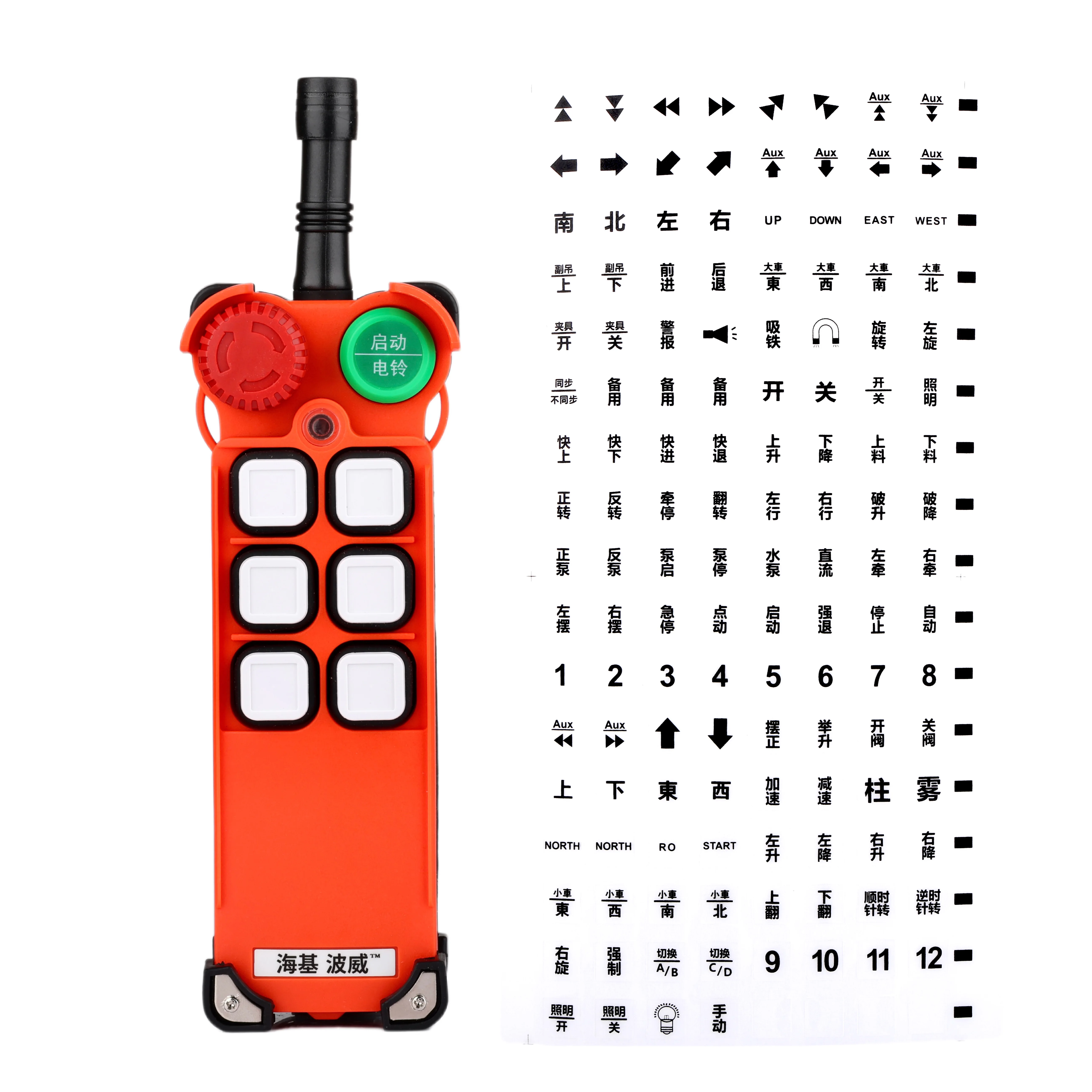 E1-2D4S 2 с удвоенной скоростью 4 единой скорости 6 Кнопка Мостовой Кран Радио беспроводной пульт дистанционного