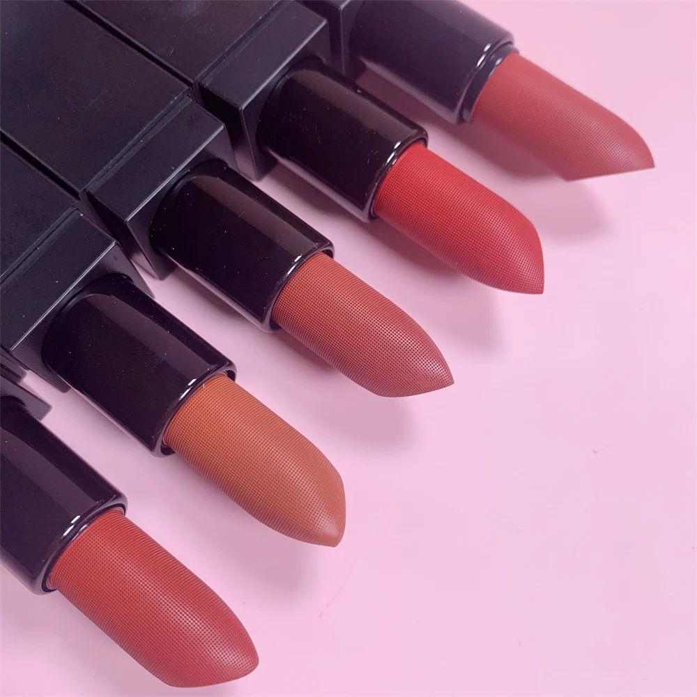Free Shipping Non Branded Lipsticks Manufacturing Maker Venders for Girls Kiss Proof Permanent Pigments Red Mattee Lipstick