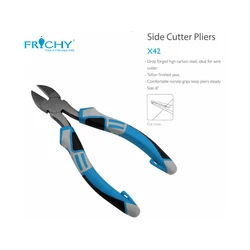 X42 Drop Forged High Carbon Steel Teflon Finished Jaws Side Cutter Pliers