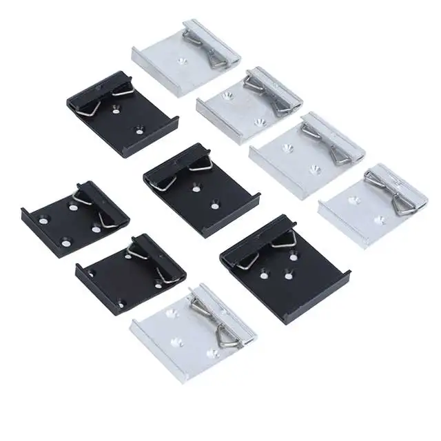 35mm Din Clip fixing rack with mounting holes guide rail buckle Aluminum alloy Slideway clasp bracket