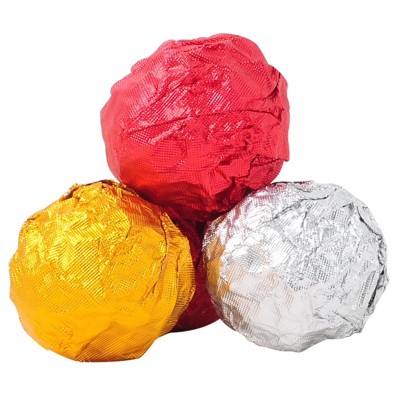 Food grade wrapping paper metal chocolate foil paper custom