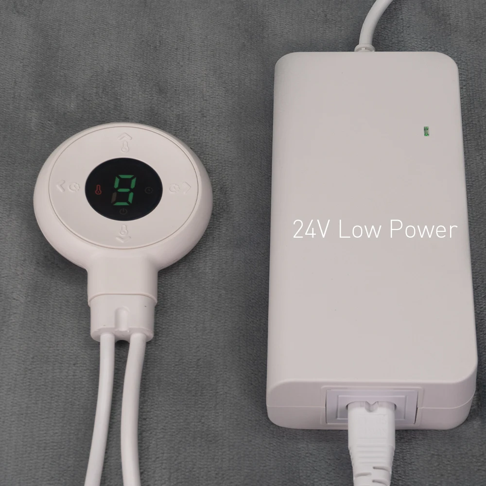 New design, 24V low power usage, electric shock hazard proof electric blanket.