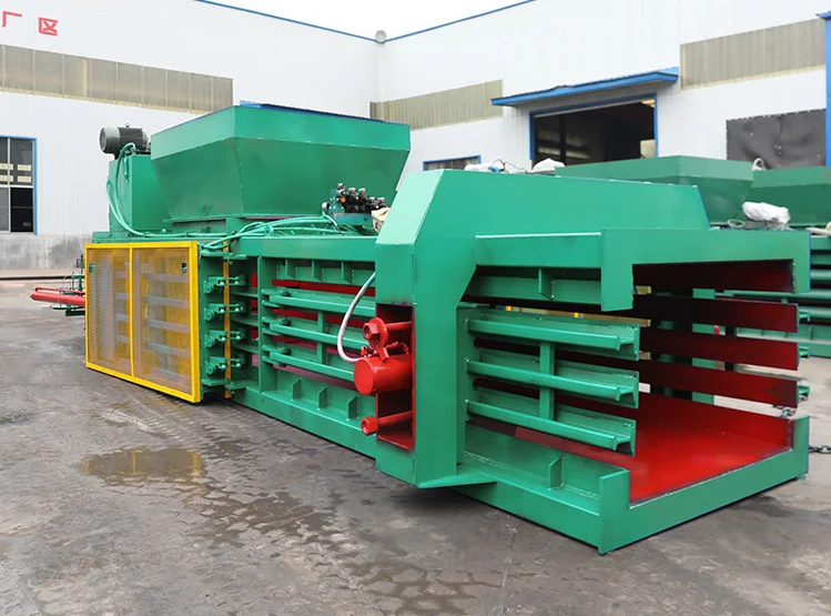 Horizontal  Automatic Hydraulic Waste Paper Cardboard Compressing Packing Machine Clothes Recycling Baler